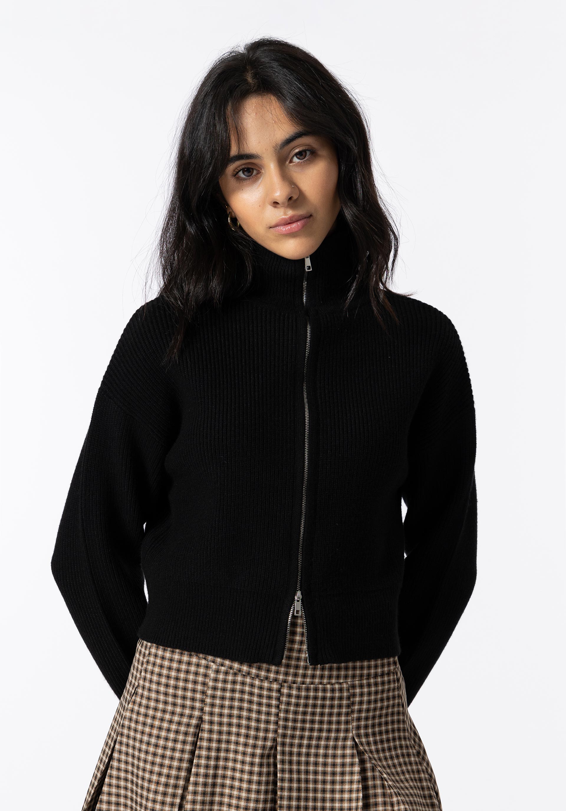 Cardigan com Fecho