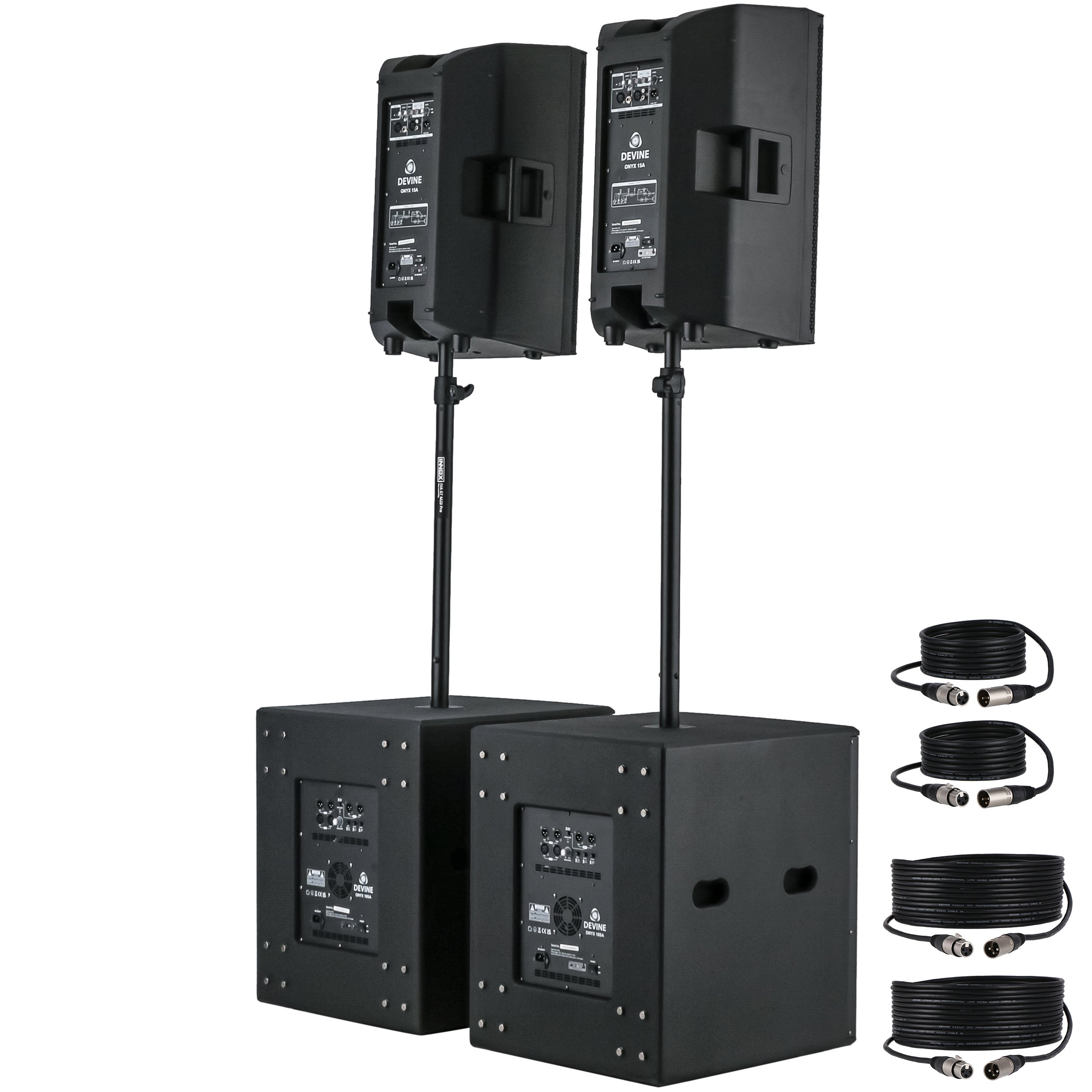 Devine Onyx 15A (2x) + 18SA (2x) set