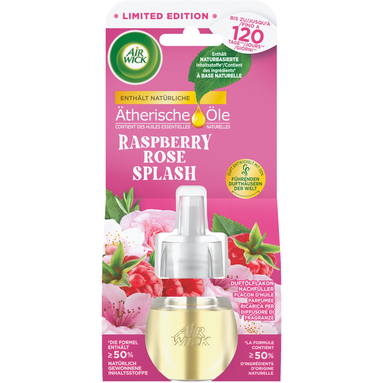 Airwick Duftstecker Nachfüller Raspberry Rose 19 ml