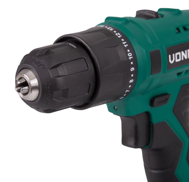 VONROC Bore-/skruemaskine 12V | Inkl. 2x akku og oplader