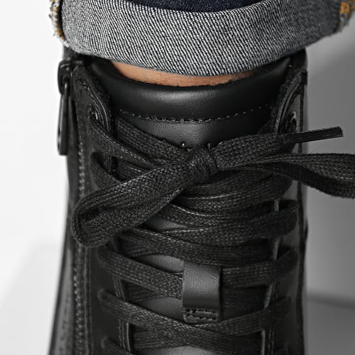 Baskets High Top Lace Up Zip 1269 Triple Black