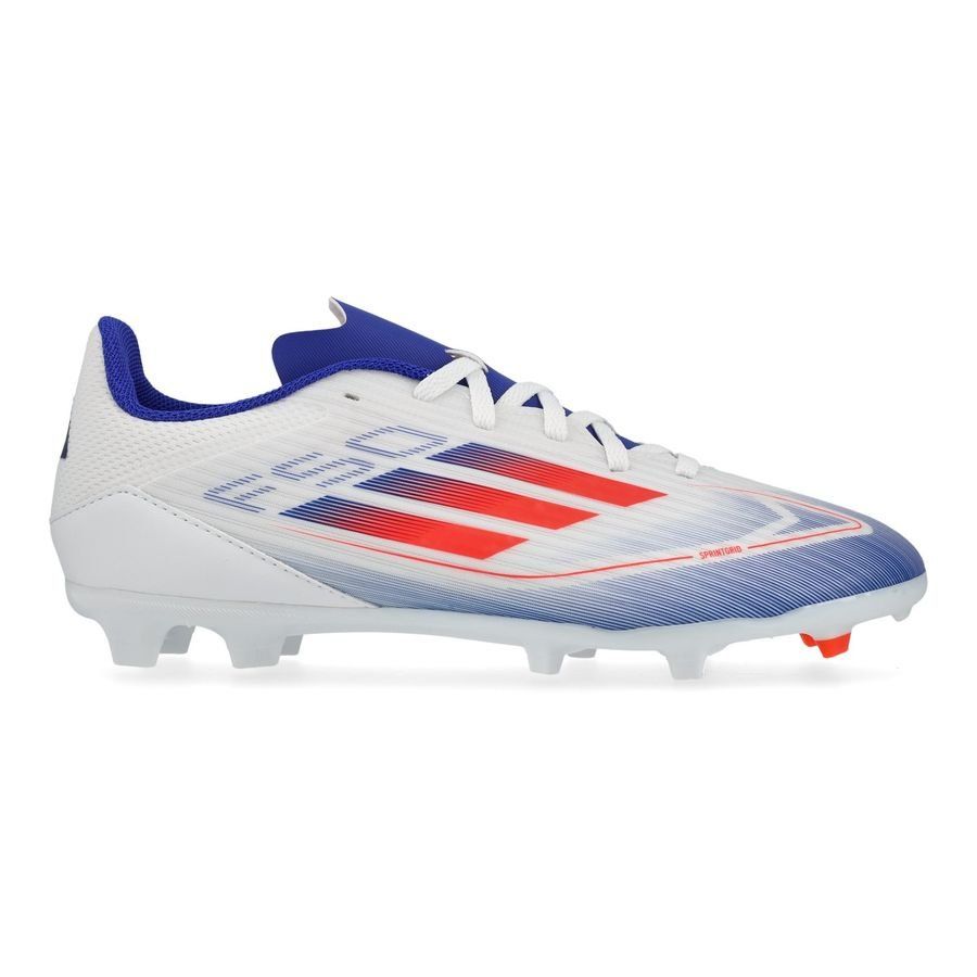 adidas F50 League FG/AG Advancement - Blanc/Rouge/Bleu Enfant
