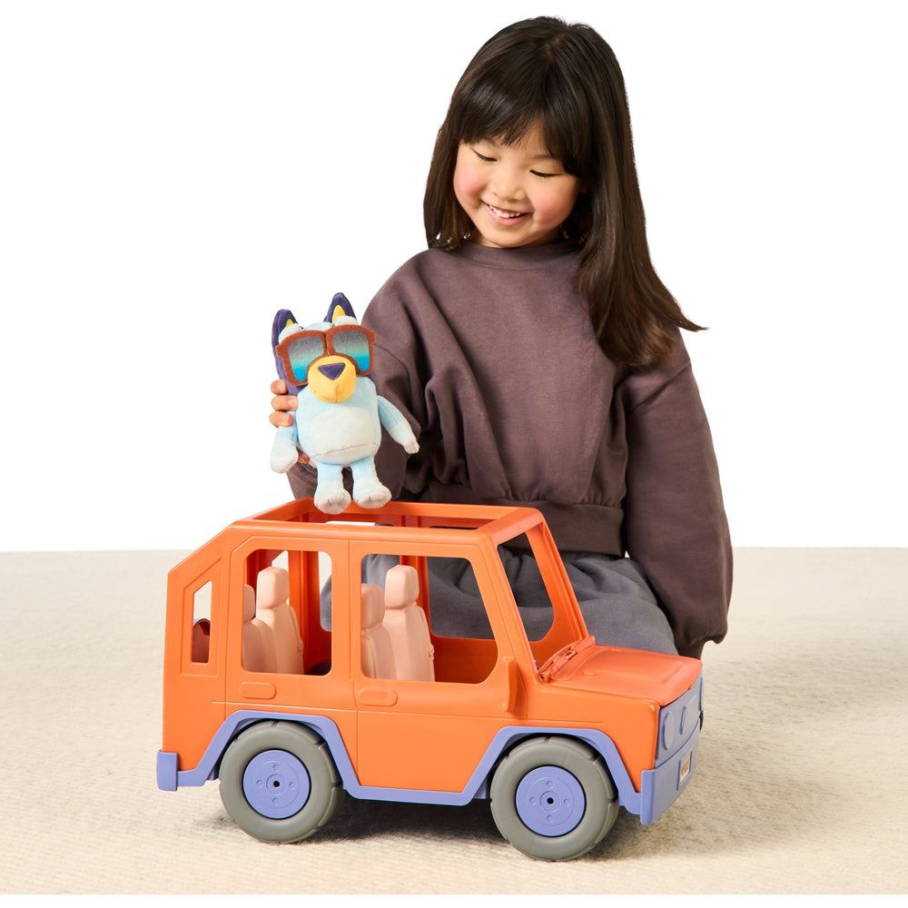 Køb Bluey Big Heeler Bil 4WD Med Bamse