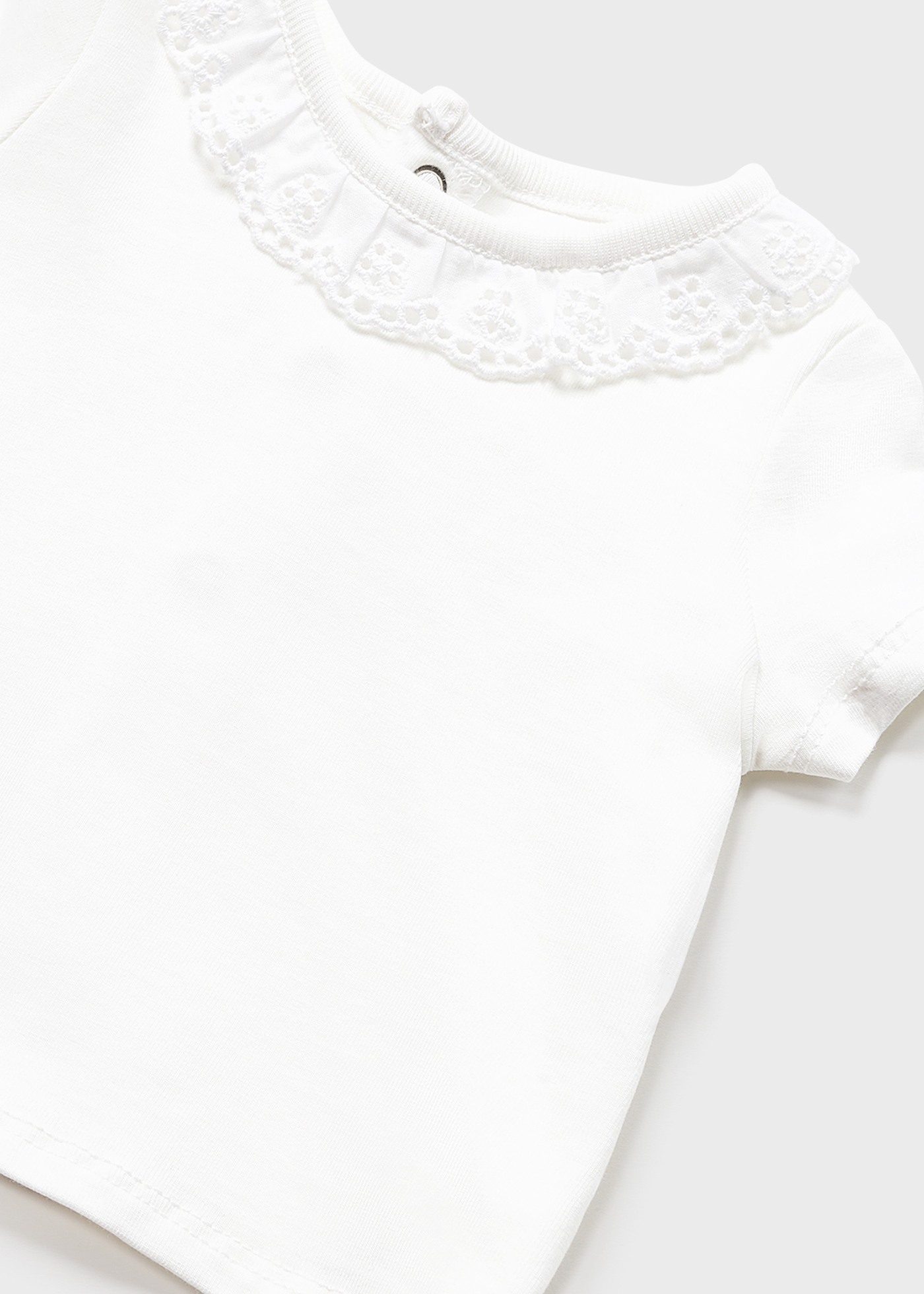 Conjunto de duas peças em malha de algodão sustentável para recém-nascidos.