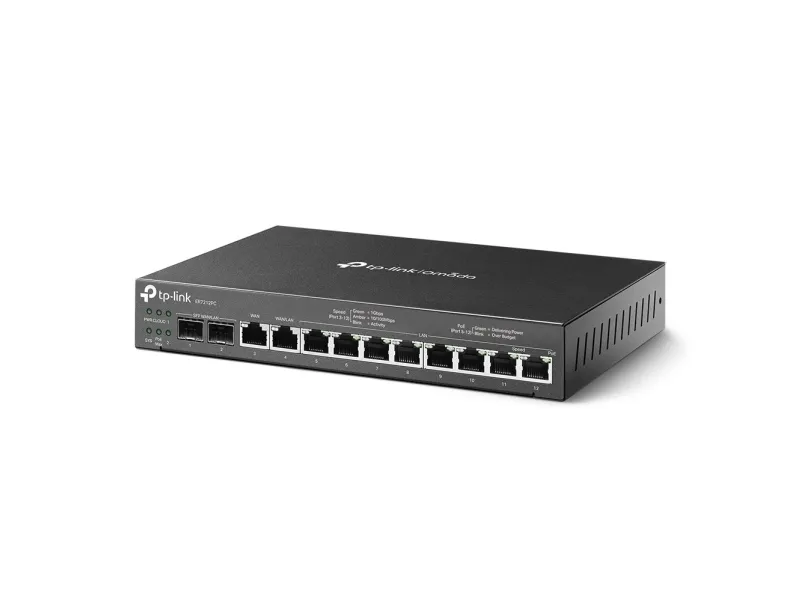 TP-Link Omada ER7212PC, Ethernet WAN, Gigabit Ethernet, Sort