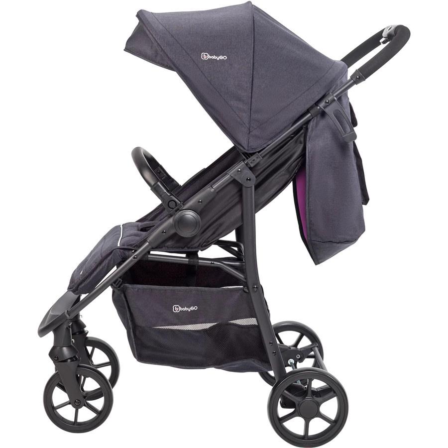 babyGO Kombikinderwagen 3 in 1 Rose