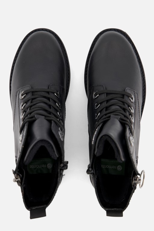 Remonte Veterboots zwart Synthetisch