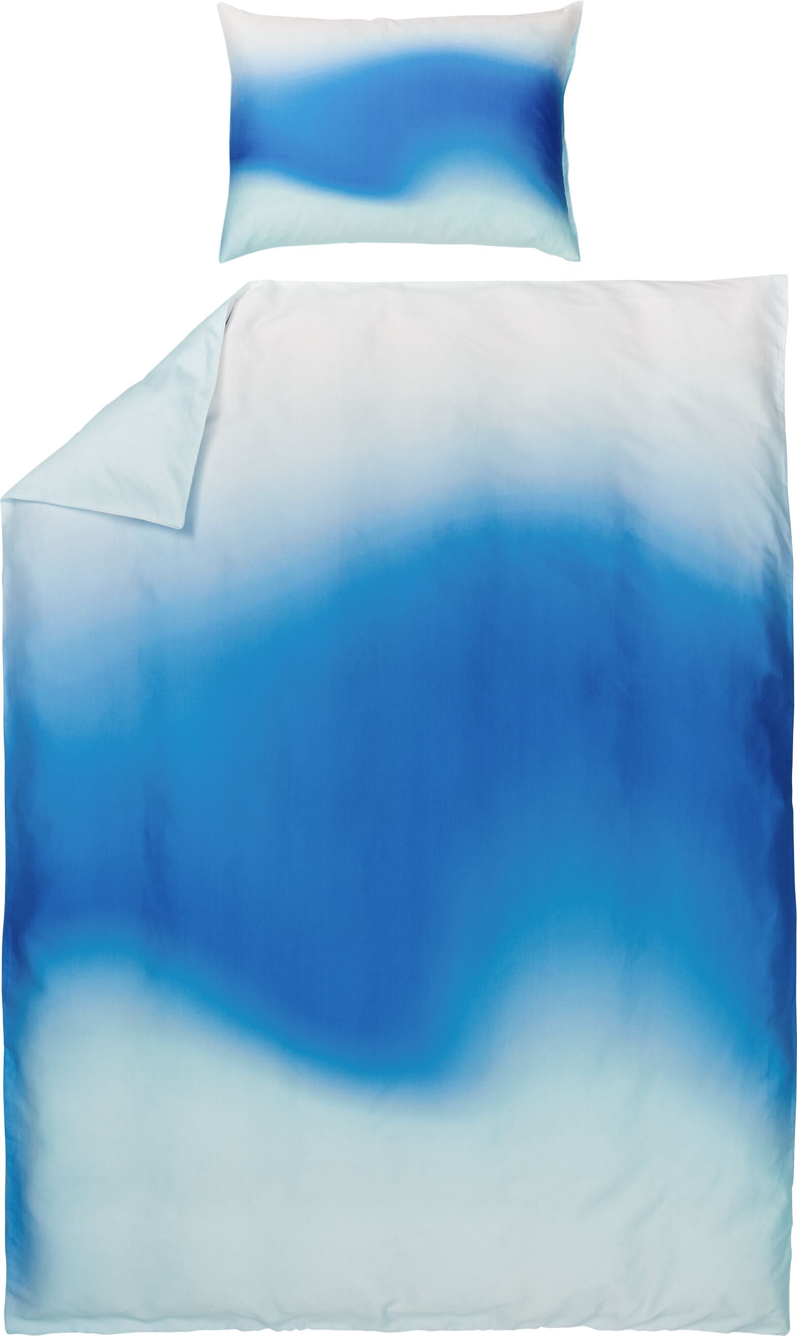 SE-SOLE Bettwäsche 160x210 50x70 blau - Blau / Bettwäsche-Set - 50 x 70   160 x 210 cm