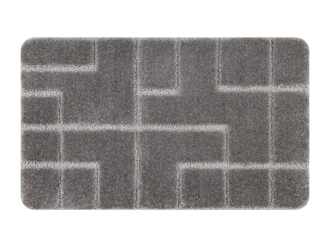 Tapis de salle de bain SUPREME LINES, lignes, antidérapant, doux - gr 60x100 cm