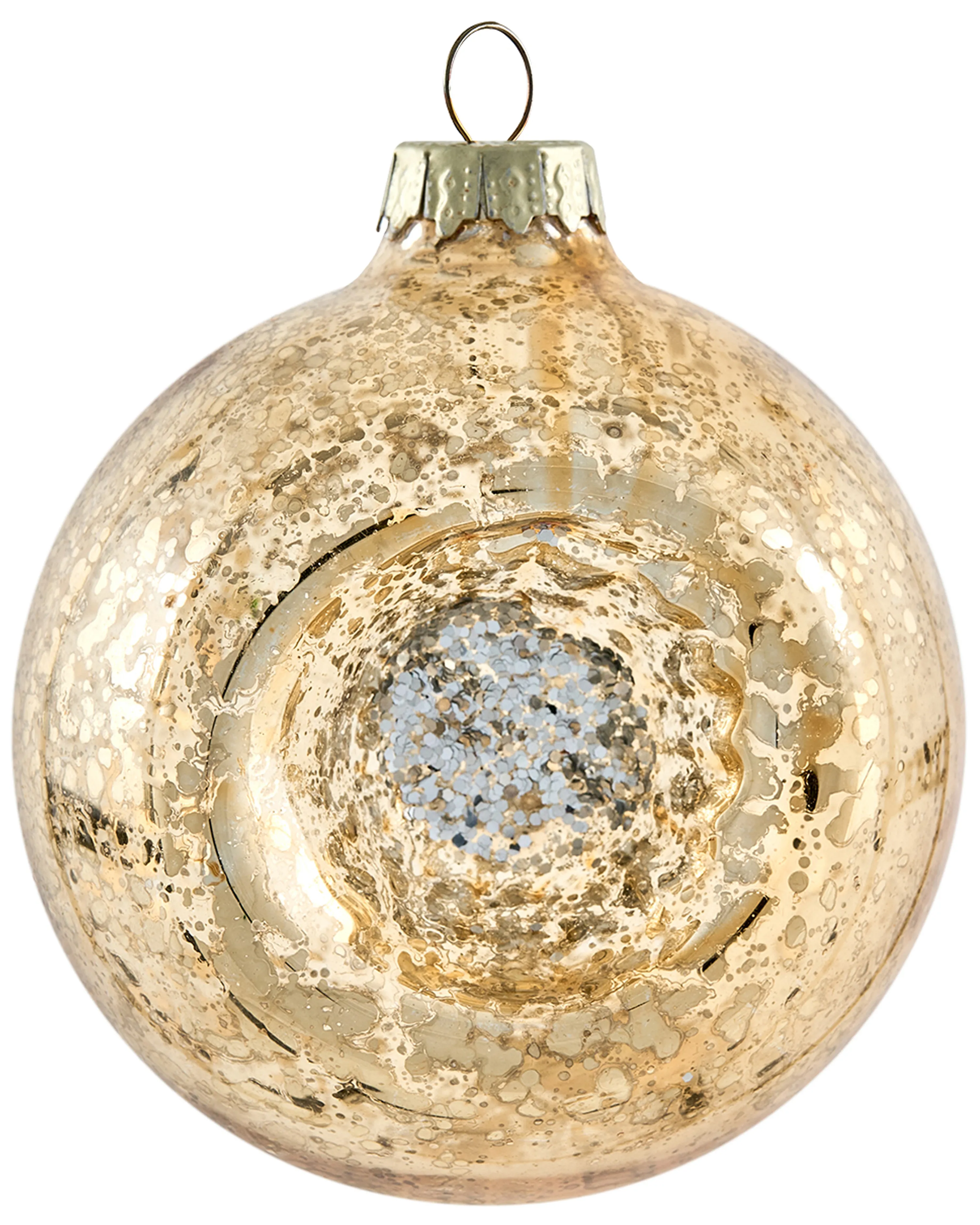Set van 50 kerstballen SPARKLE Glas Rood/goud