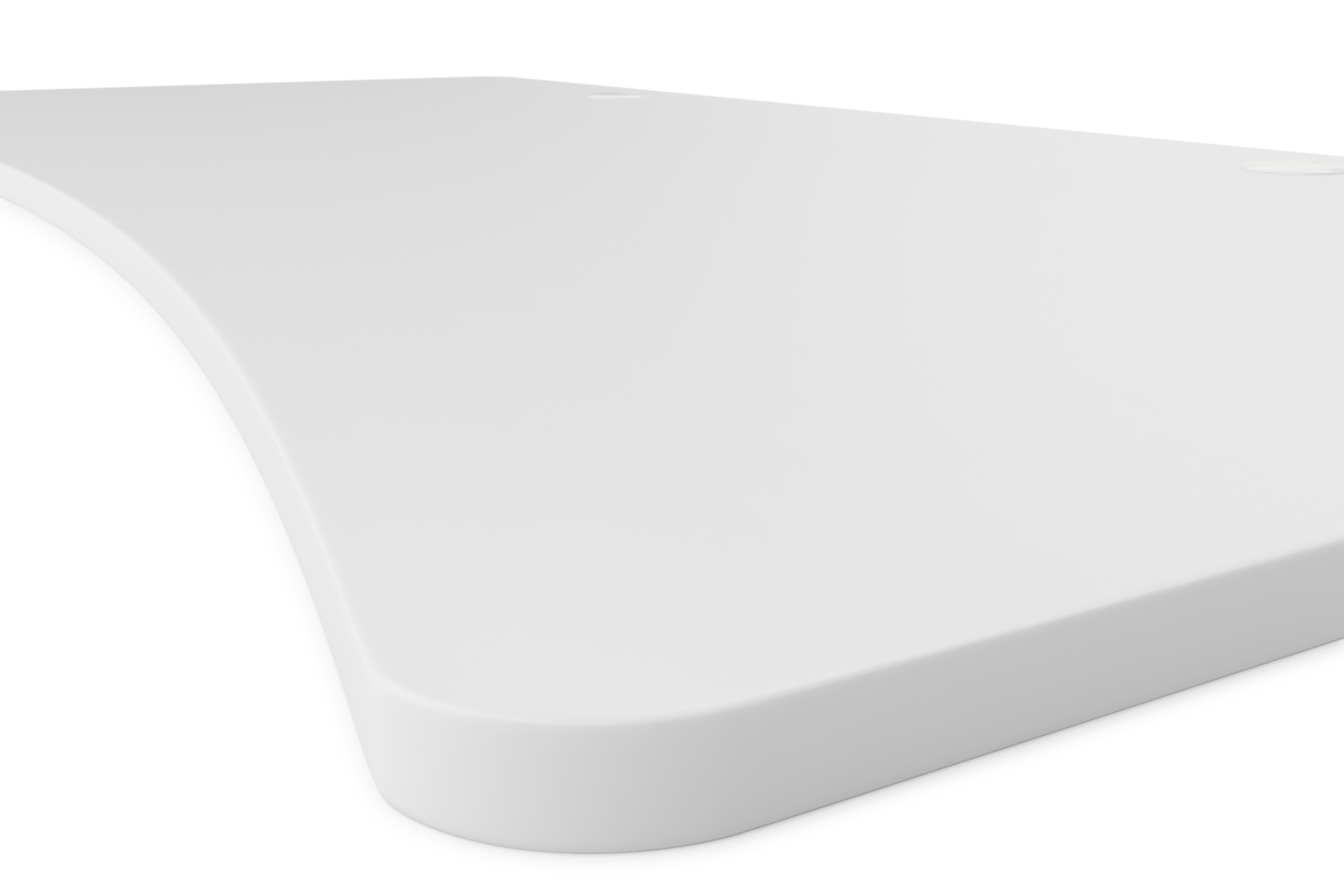 Tischplatte Stehpult mit Kabeldurchlass weiss 200 x 92 cm