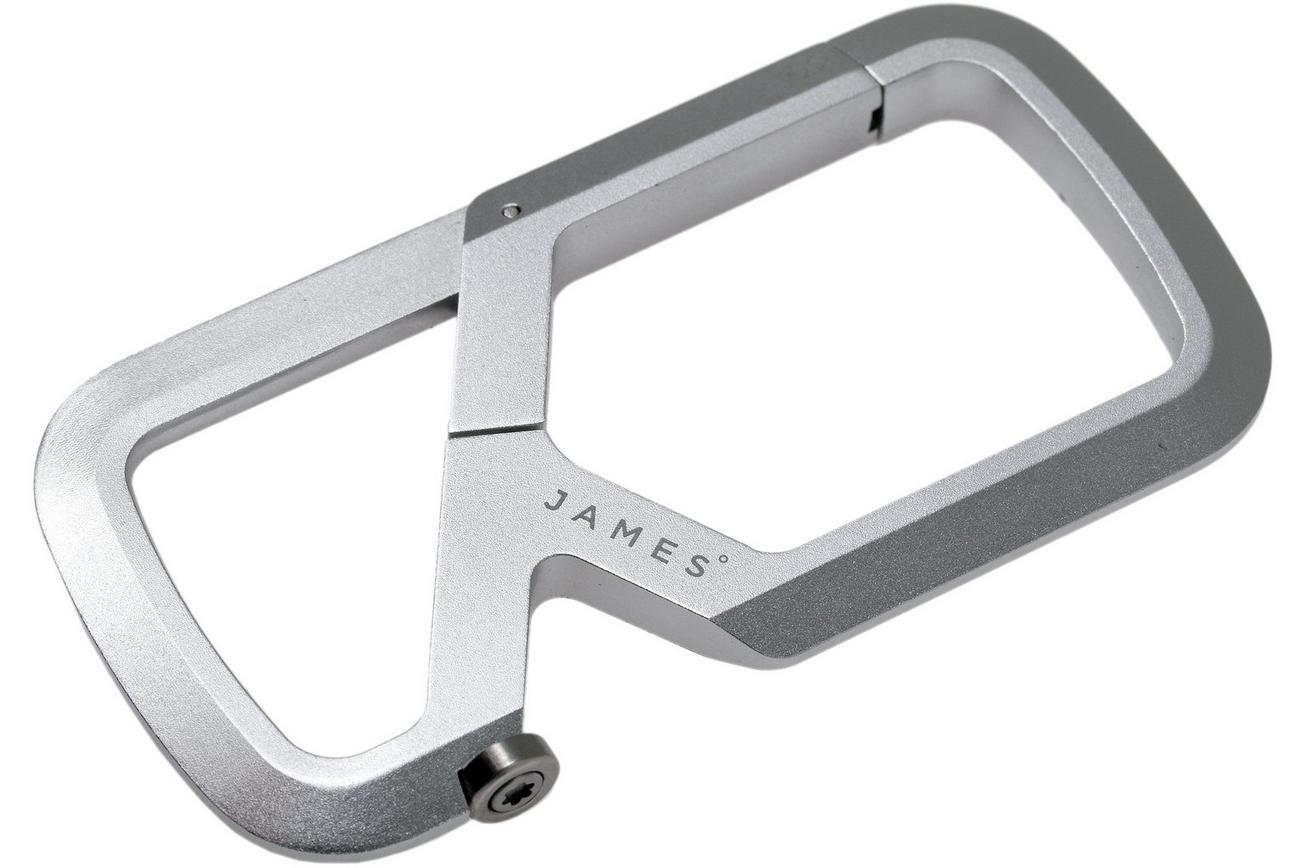 The James Brand Mehlville, silver, karabijnhaak