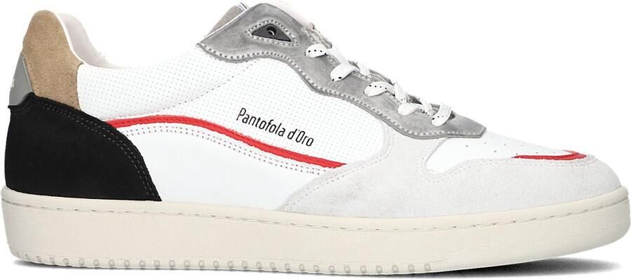 Pantofola d'Oro Baveno Uomo Low Lage sneakers Leren Sneaker Heren Wit