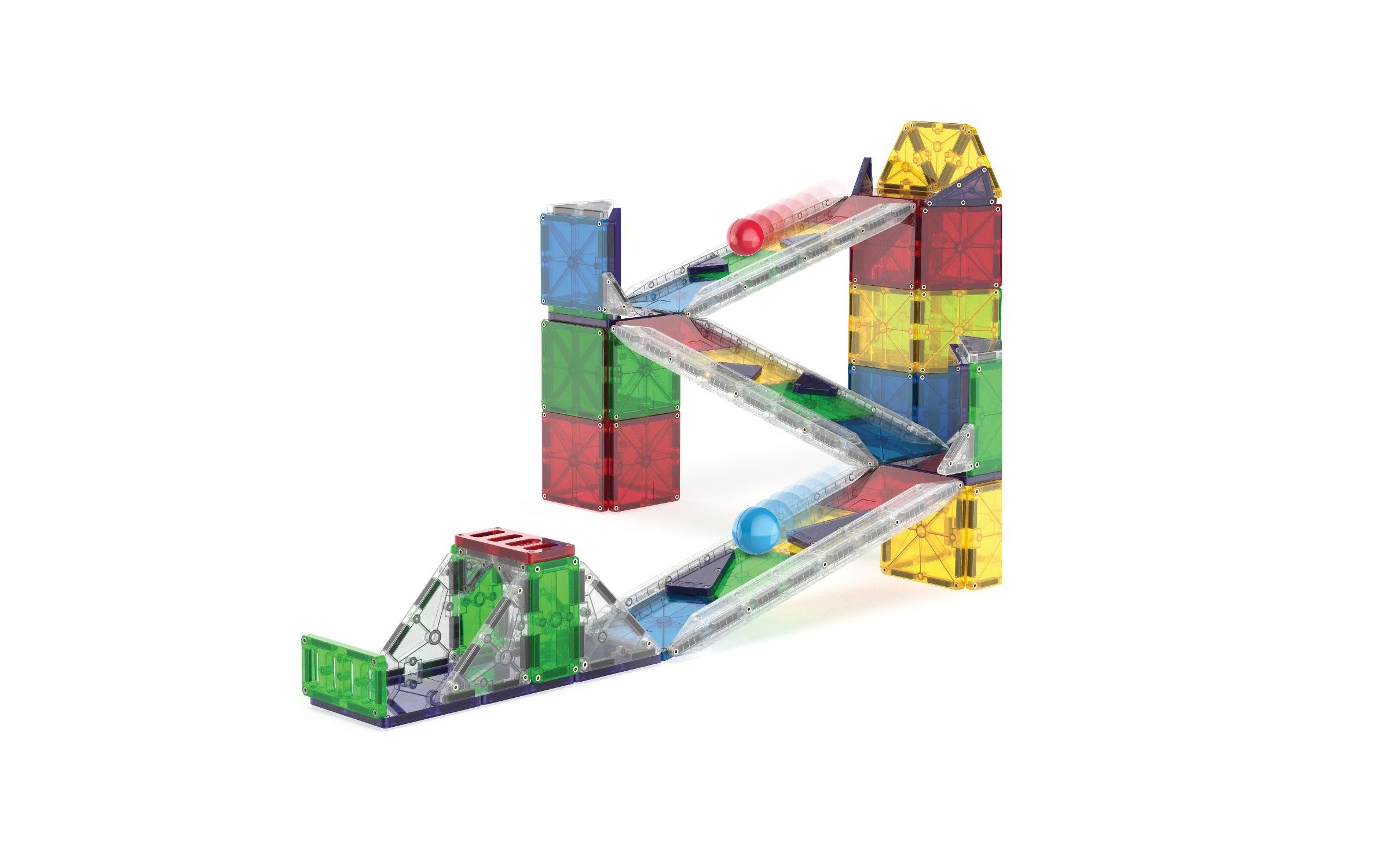 Rail Racers Deluxe 90 Teile<br>Deluxe Bau- und Rennset mit 90 magnetischen Teilen