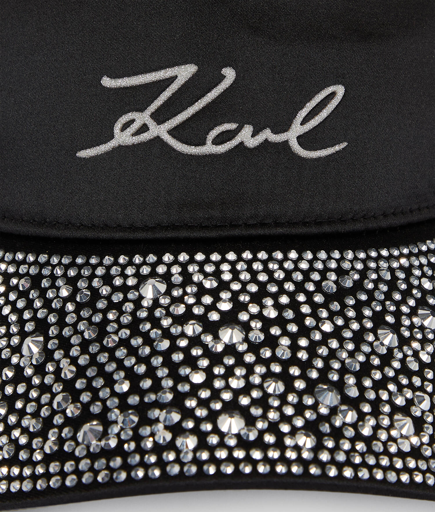 CASQUETTE AVEC VISIÈRE À STRASS K/SIGNATURE
