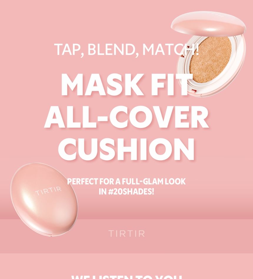 TIRTIR - Masker Fit All Cover Roze Kussen - 20 Kleuren