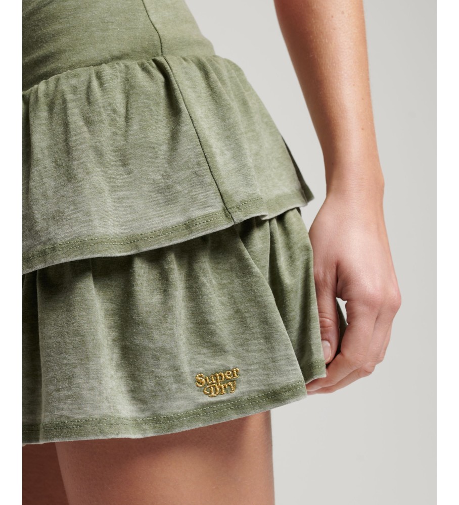 Minissaia verde Superdry anos 90