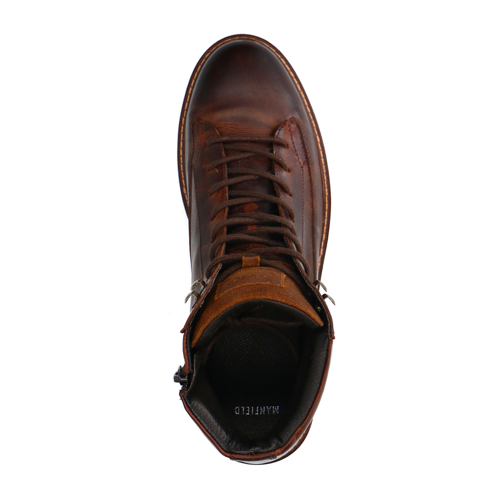 Bruine leren veterboots