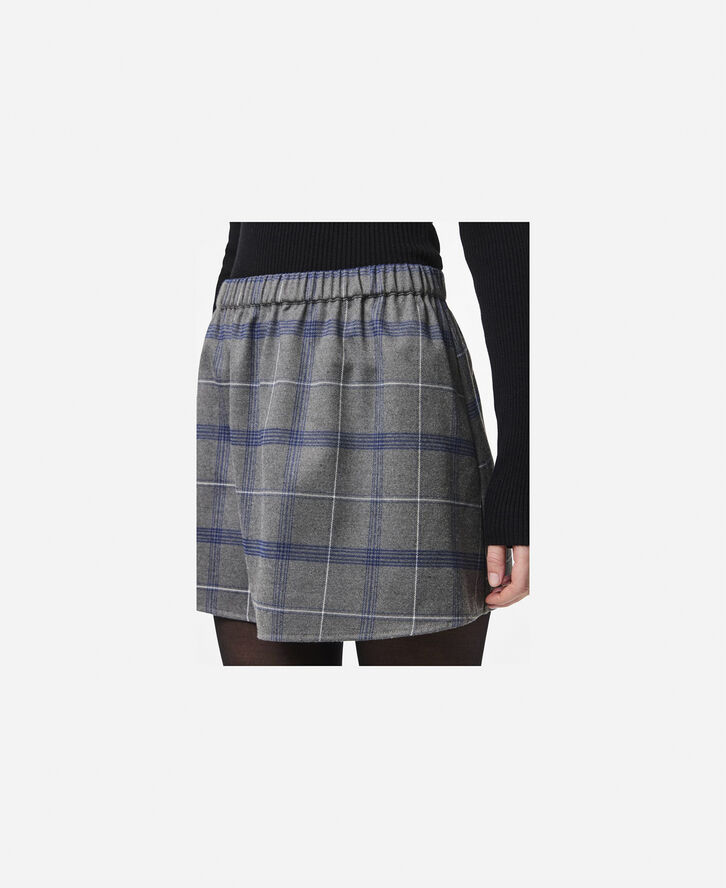 Pieces PCDIANA MW SHORT SKIRT WVN D2D Concrete grey/blue