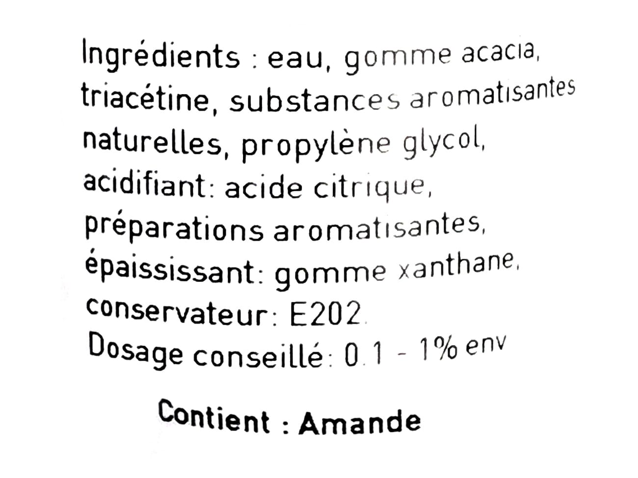 Arôme amande amère - Hydrosoluble - 1 litre - Selectarôme