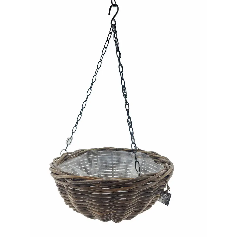 Vd Leeden Hangmand Rotan – D30 cm - gevlochten - hangend
