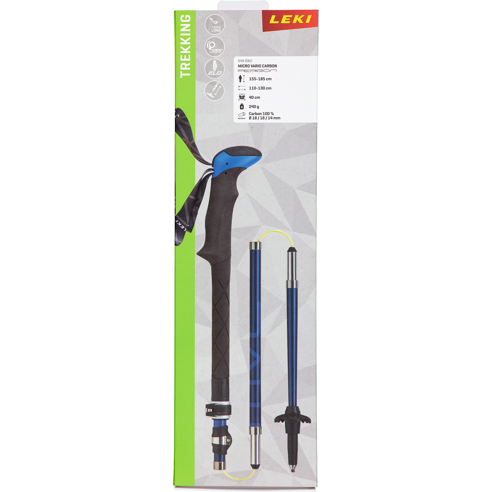 Leki Micro Vario Carbon 110-130