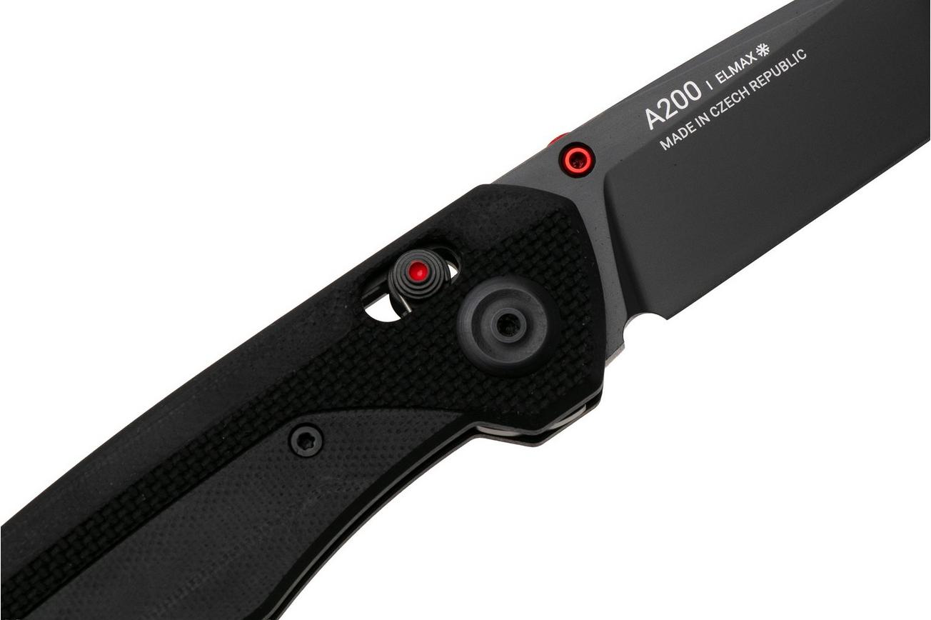 ANV A200BB, DLC Elmax, Black G10, zakmes