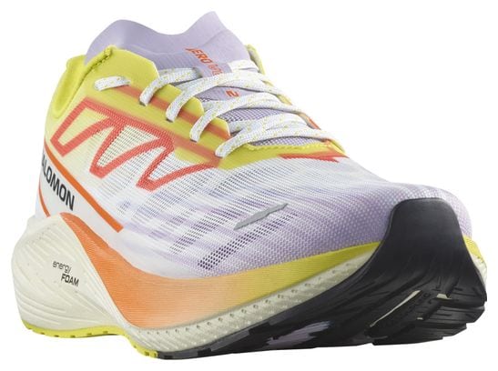 Chaussures Running Salomon Aero Volt 2 Blanc Jaune Orange Femme