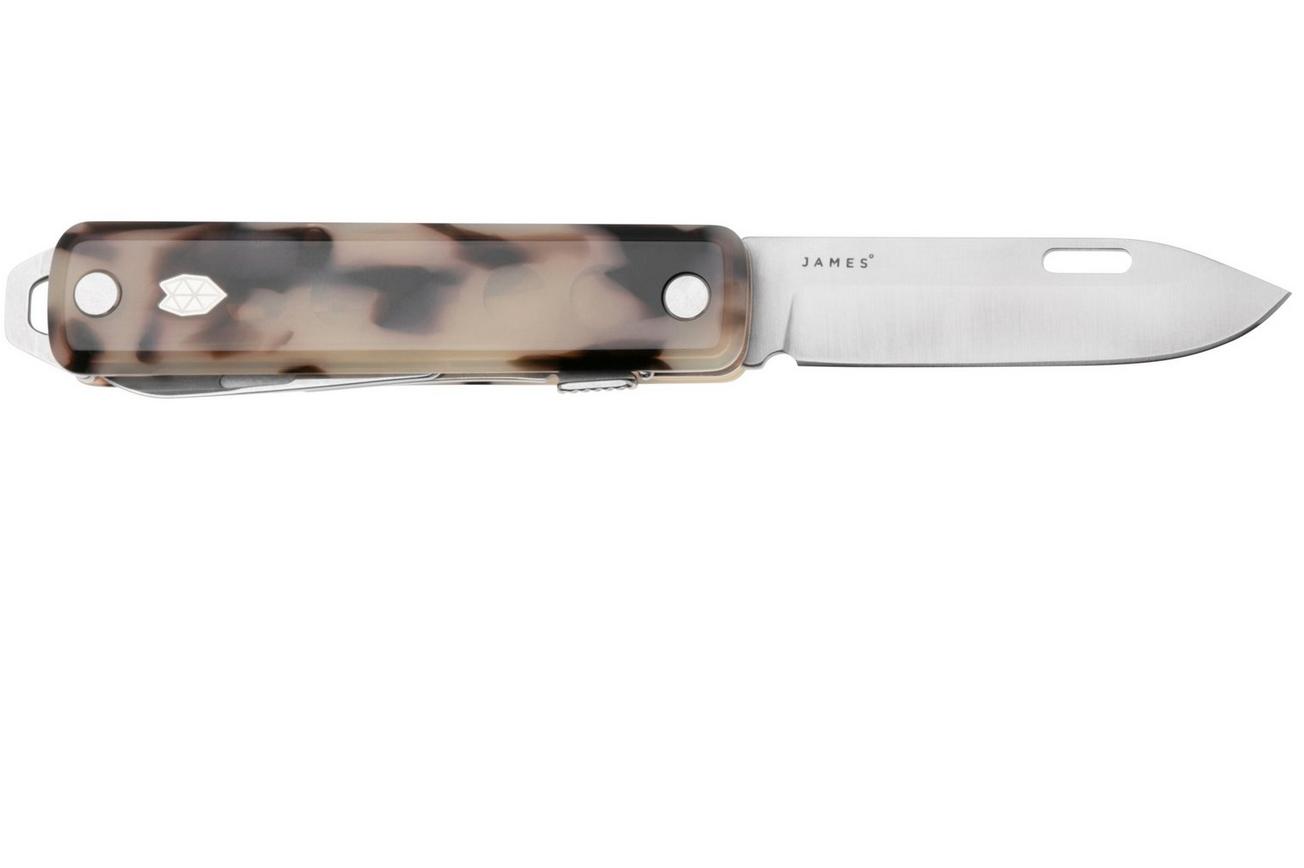 The James Brand The Ellis KN119236-00 Scissors, Desert Tortoise Eco-Acetate, zakmes