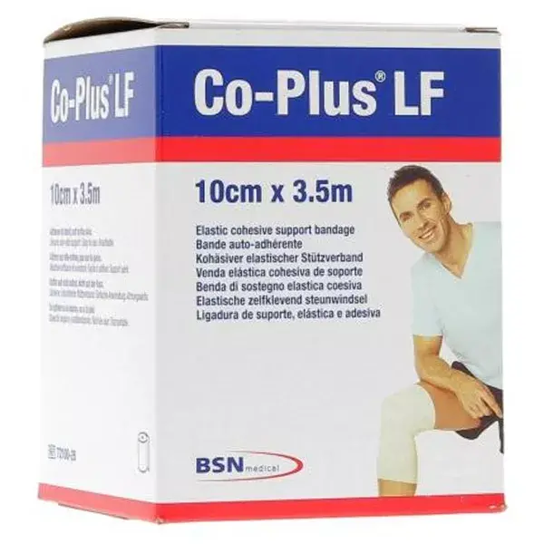 Fita adesiva coesiva branca BSN Medical Co-plus 10 cm x 3,5 m