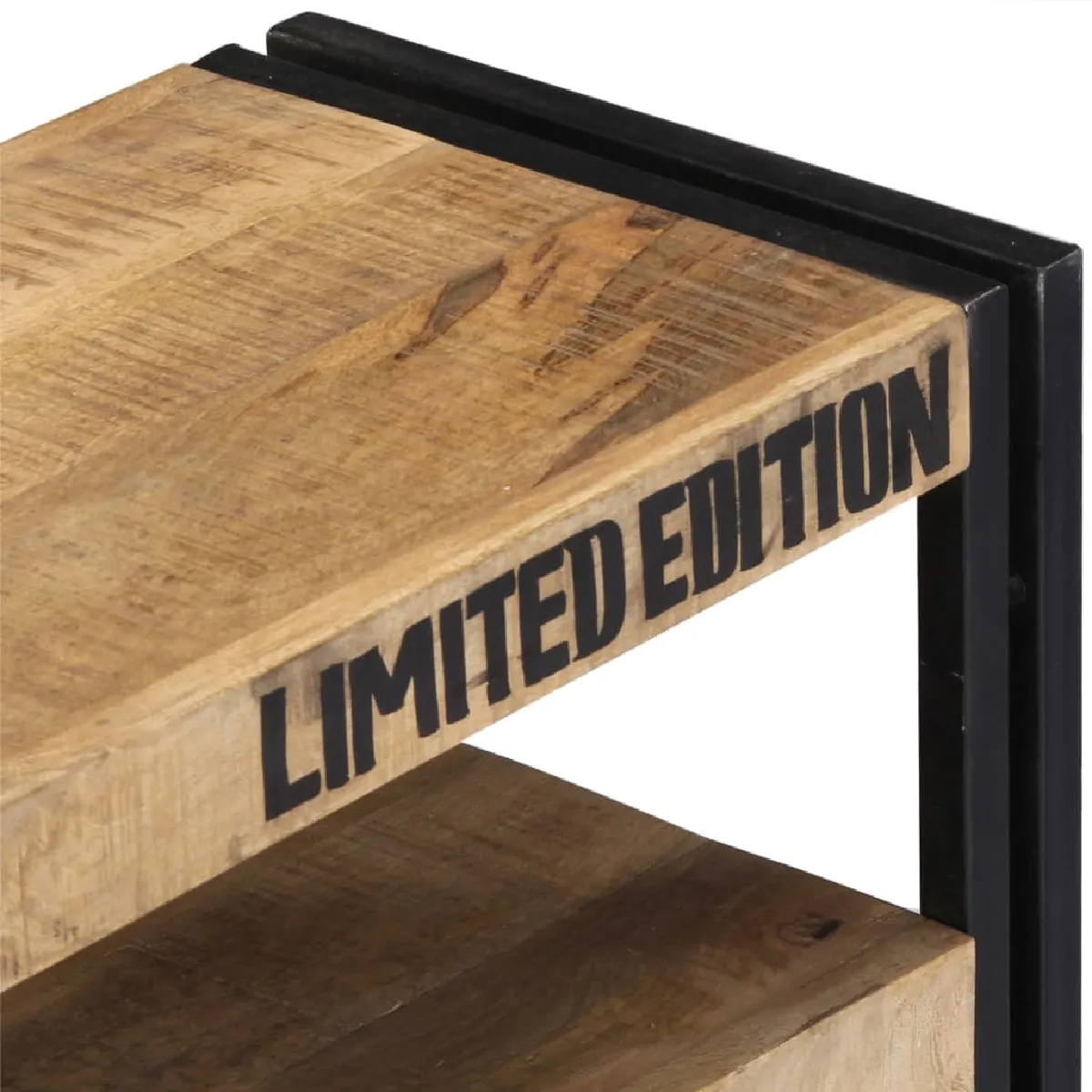 Helloshop26 Meuble TV 100 cm bois massif de manguier
