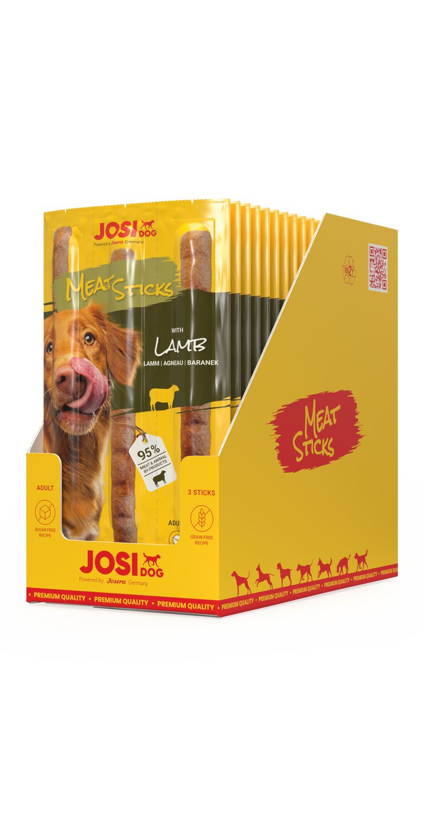 JosiDog Meat Sticks Lamb Vorratspack