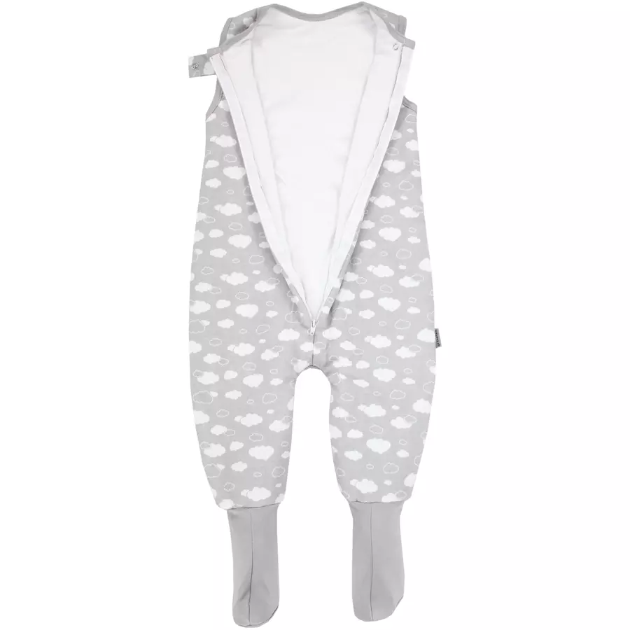 TupTam Baby Winter Schlafsack mit Beinen und Füßen grau