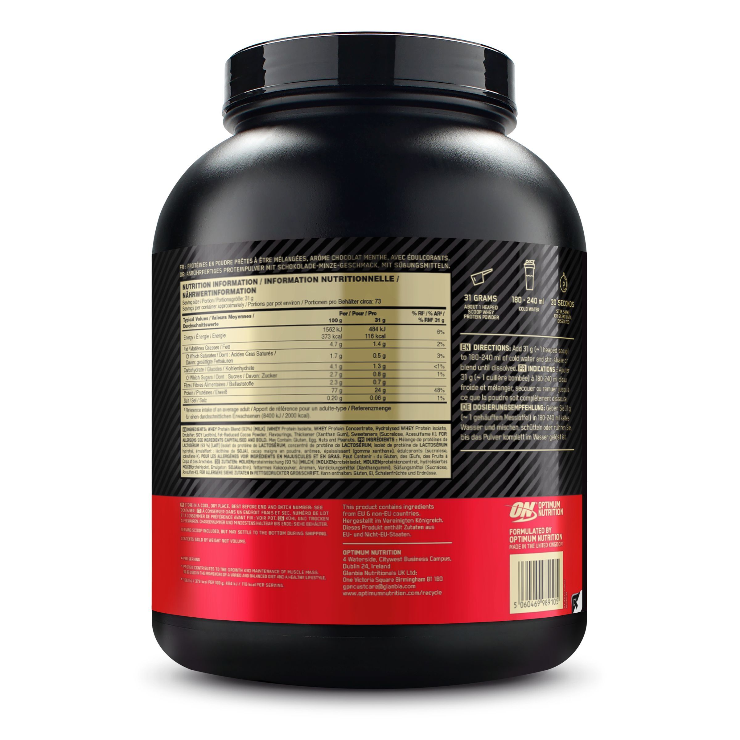Optimum Nutrition 100% Whey Gold Standard Chocolate Mint