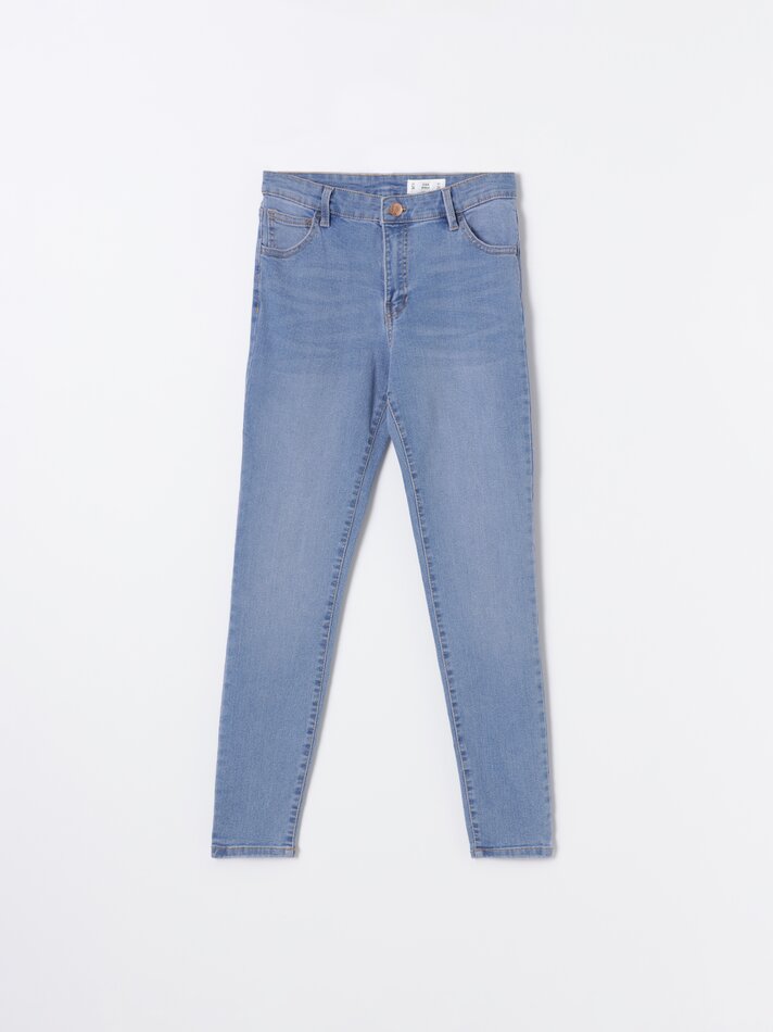 Calça jeans skinny - Azul médio