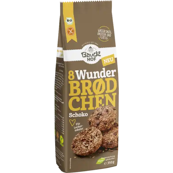 Bio Wunderbrødchen Schoko Backmischung