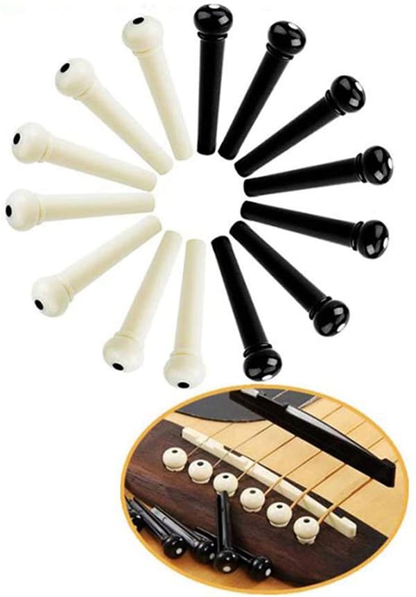 INF Akustisk folkegitartilbehør Kit Pins/Gitar String Cones/Celluloid Picks Flerfarget