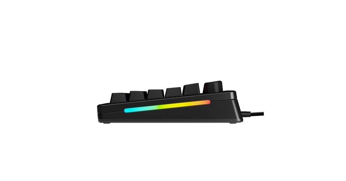 GloriousGMMK 3 PRO HE 75% Prebuilt Wired Black, gaming toetsenbord  (Zwart, US lay-out, Glorious Fox, 75%, RGB, GPBT-doubleshot keycaps, Knob)