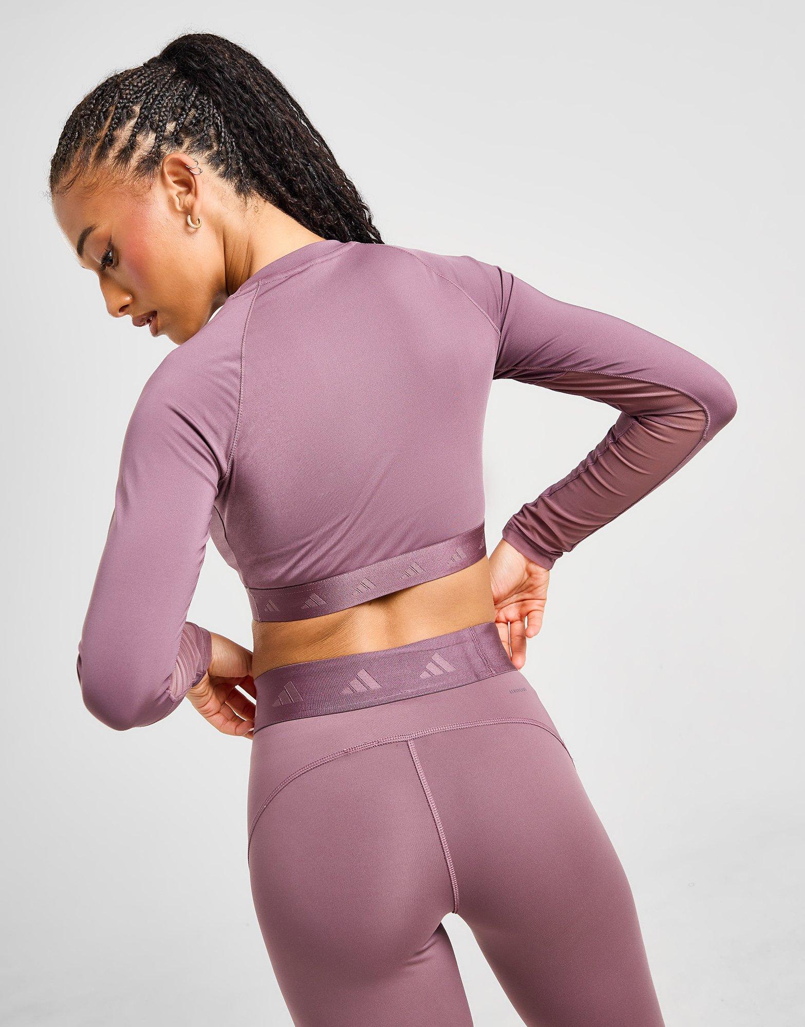 adidas Crop Top Manches Longues Hyperglam Femme