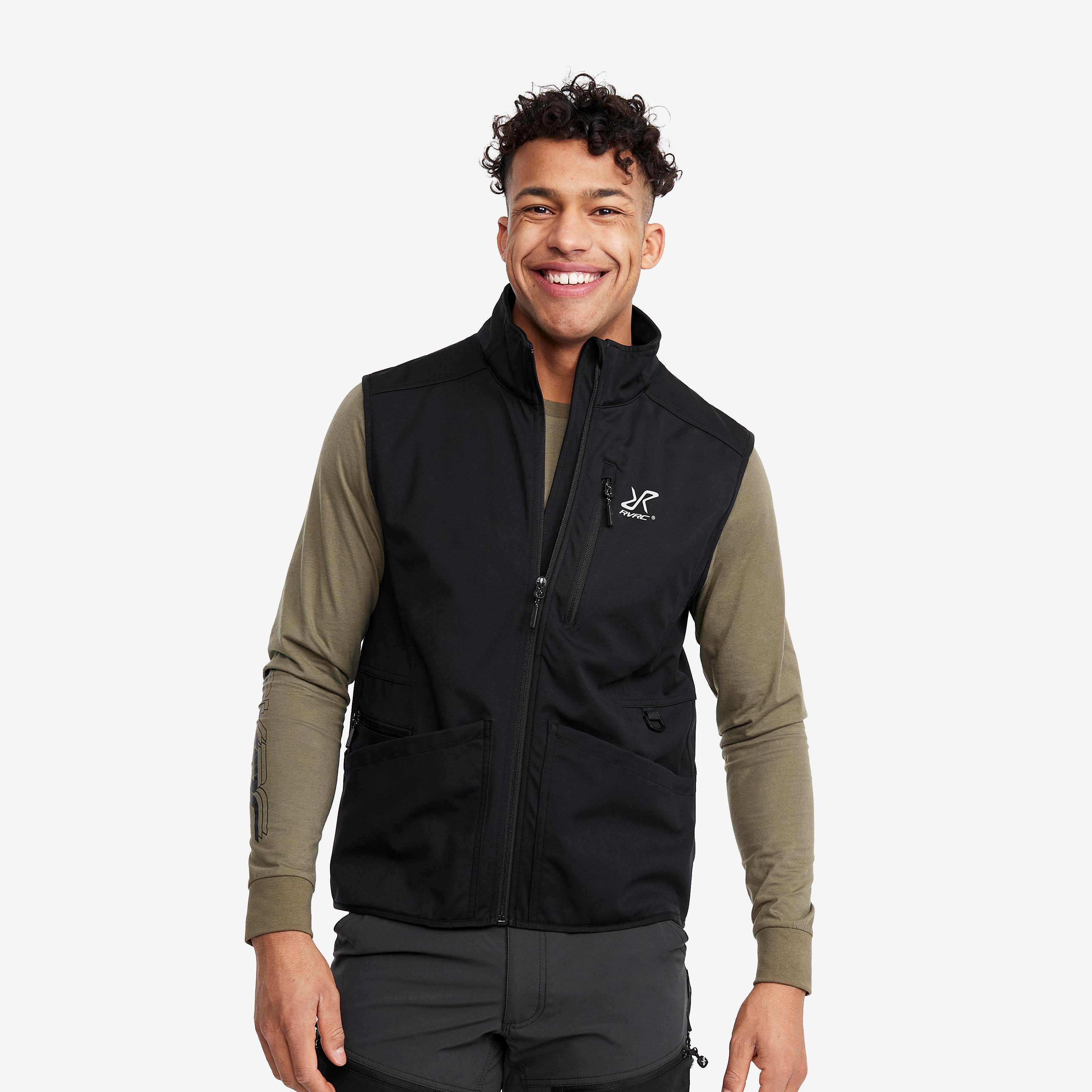 Responder Softshell Vest Herre Black