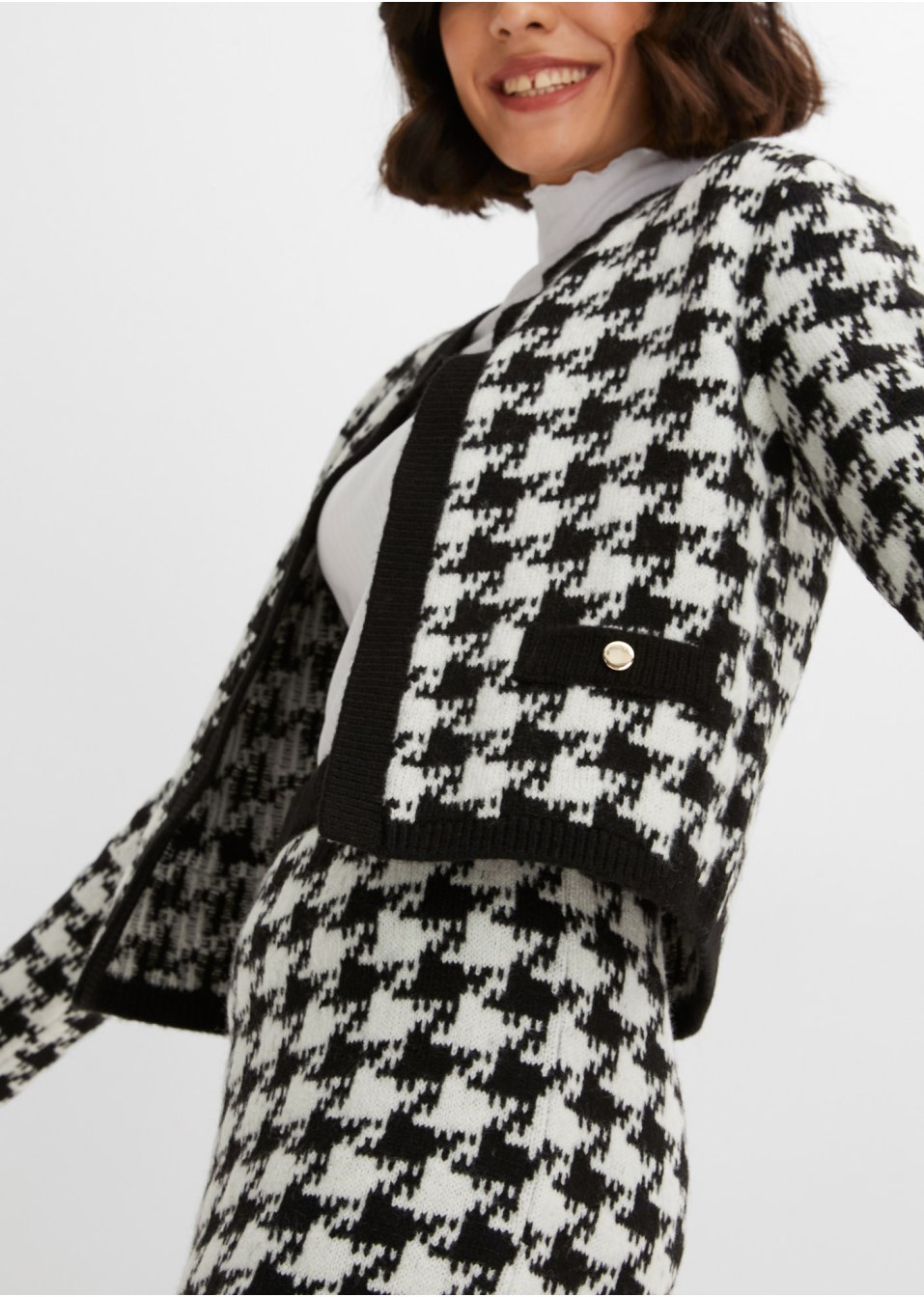 Gilet en maille jacquard