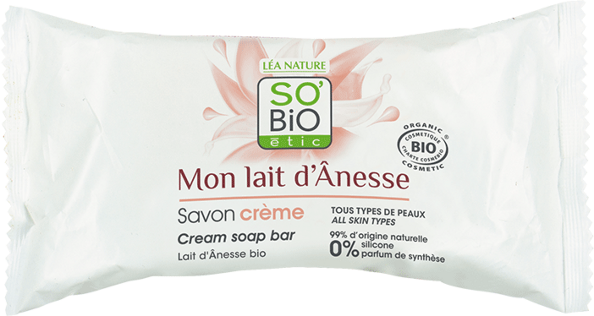 LÉA NATURE SO BiO étic  Eselsmilch Gesichts-Cremeseife, 100 g
