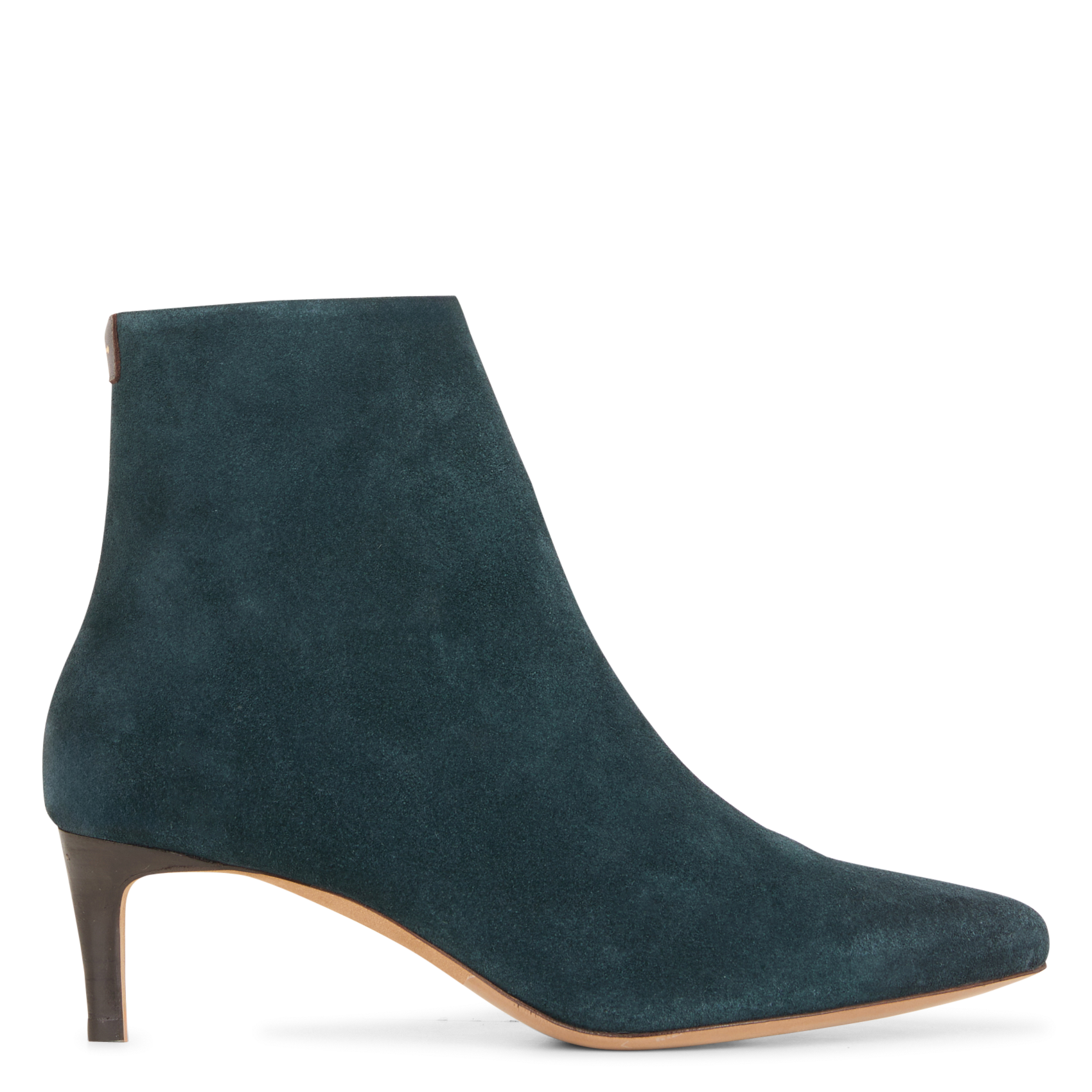MARA - Bottines à bout pointu en cuir | Bleu
