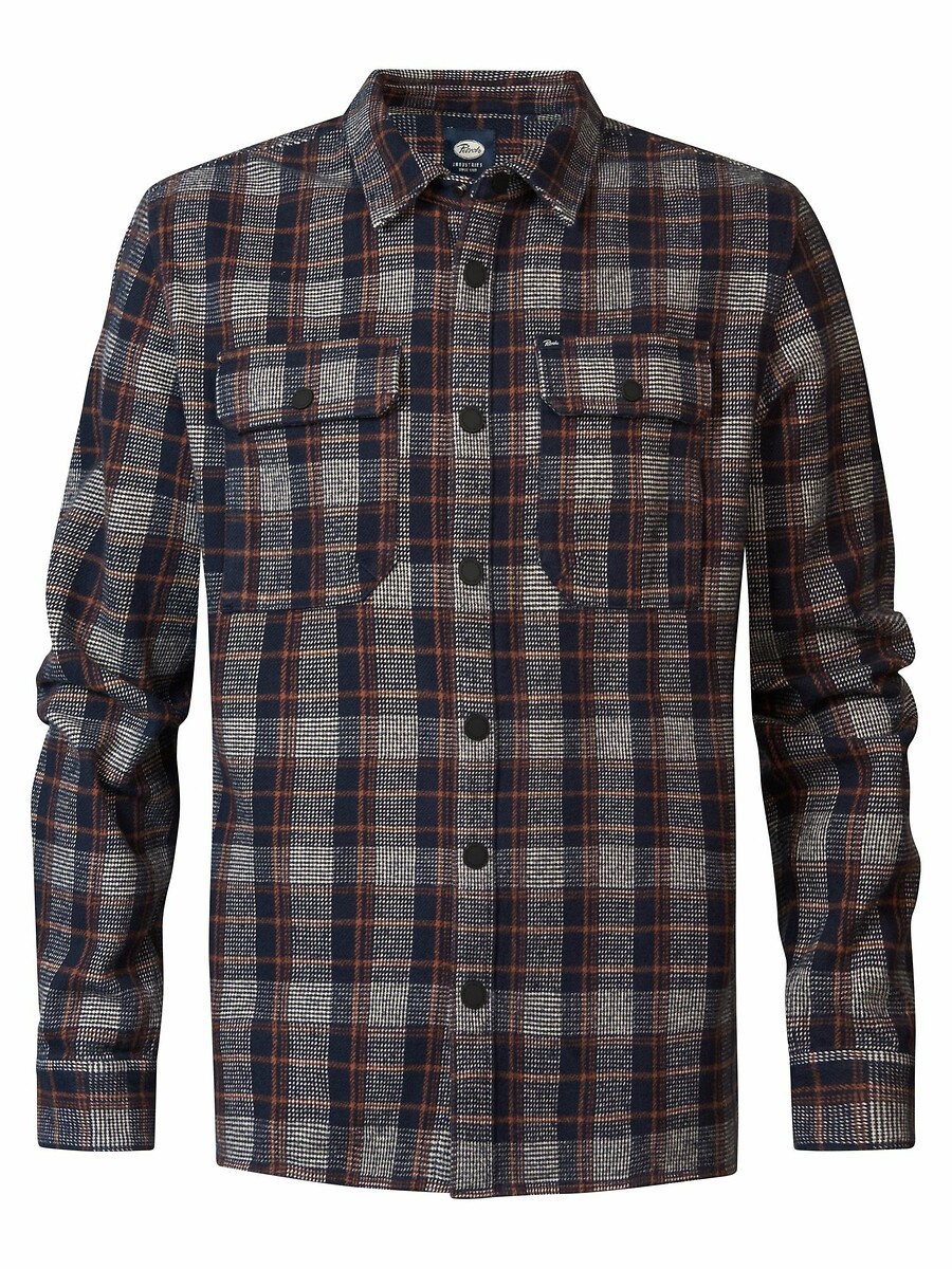 INDÚSTRIAS PETROLÍFERAS<br>Camisa xadrez de manga comprida