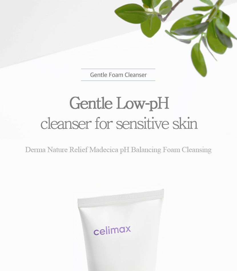 celimax - Derma Nature Relief Madecica pH-balancerende schuimreiniging