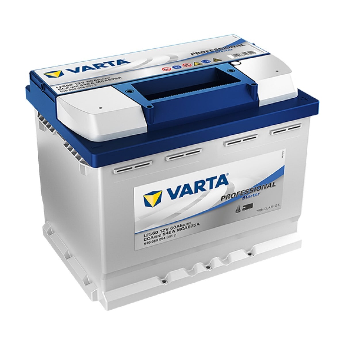 VARTA Fritidsbatteri 12V 60 AH 540 CCA (242x175x190mm) +høyre LFS60
