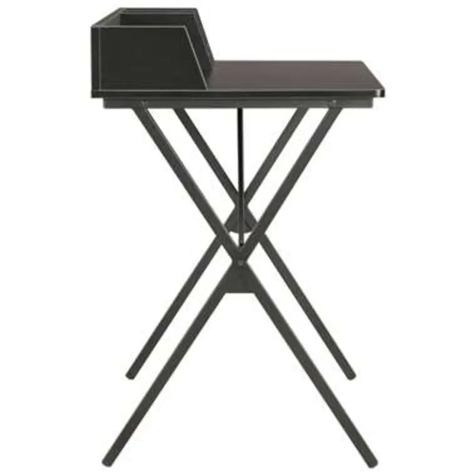 vidaXL - Computertafel - Zwart - Bewerkt hout