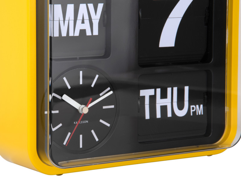 Wall Clock Mini Flip KA5364GR Green