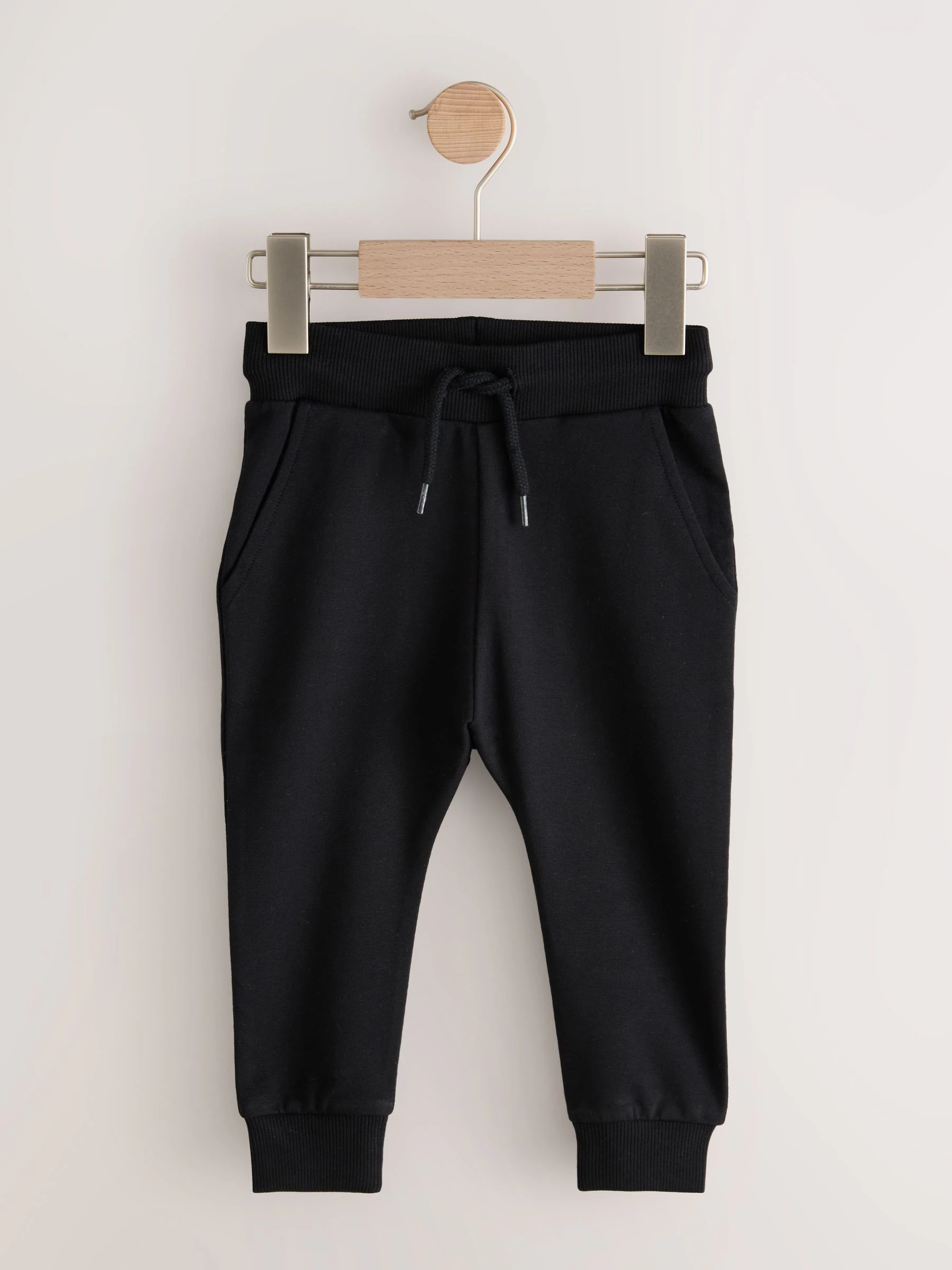 Zwart - Klassieke jersey joggingbroek (3mnd -7jr)