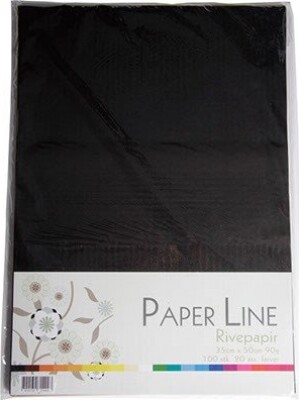 Rivepapir - 35 X 50 CM - 20 Farver - 100 Stk - Paper Line
